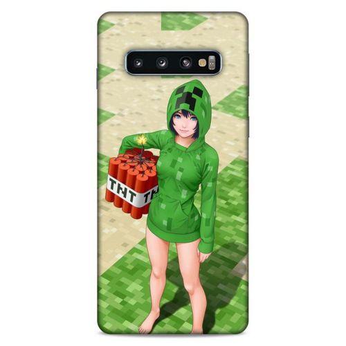 Lopard Samsung Galaxy S10 Uyumlu Kılıf PiXel (33) Hybrid Kılıf TNT Girl