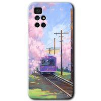 Xiaomi Redmi 10 Kılıf HD Desen Baskılı Arka Kapak + Temperli Cam - Rails Paint
