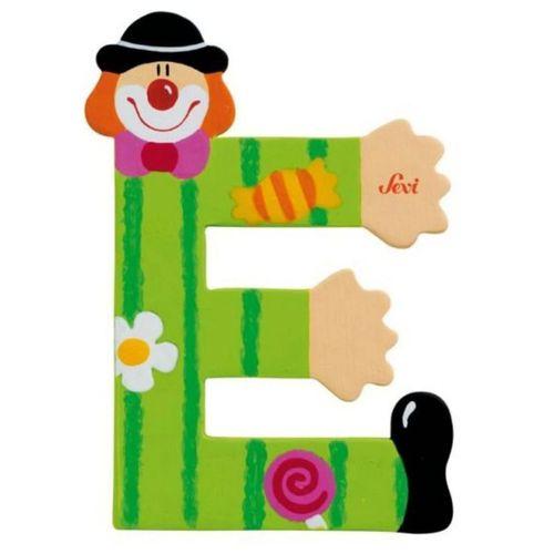 Eğitici Oyuncak Palyanço Ahşap Harf E