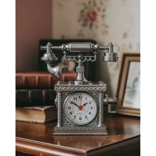 Dekoratif Retro Telefon Masa Saati Çalar Saat Özellikli