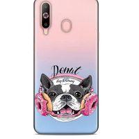 Zoologix (18) Samsung Galaxy A60 Şeffaf Kılıf Silikon Desenli