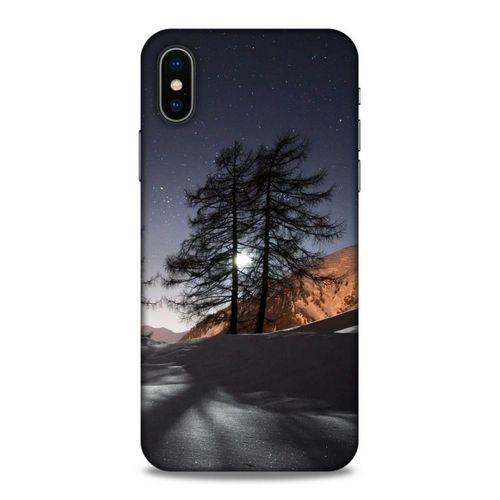 Lopard Apple Iphone X Uyumlu Kılıf Gece'S (48) Bumper Kılıf Kış Manzara