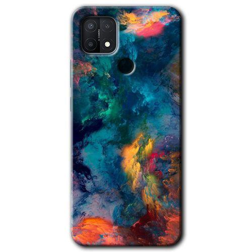 OPPO Oppo A15 Kılıf HD Desen Baskılı Arka Kapak + Temperli Cam - Valhalla
