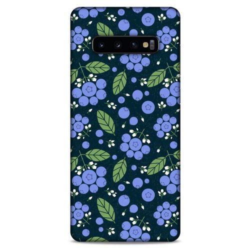 Frutix Blueberry 01 Samsung Galaxy S10 Plus Kılıf Desenli Silikon