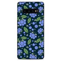 Frutix Blueberry 01 Samsung Galaxy S10 Plus Kılıf Desenli Silikon
