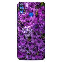 Huawei Honor 8x Uyumlu Kılıf Mor Delisi (39) Liquid Crystal Kılıf Çiçekler