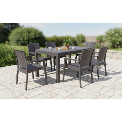 Mandella Show Rattan 90 x 150 masa takımı