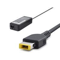 20V 4.5A 90W Laptop Adaptörü - Usb Tip Sarı Kare Uç - IBM Uyumlu - Siyah HD784