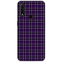 Oppo A31 Uyumlu Kılıf Mor Delisi (11) Tam Koruma Çizgili