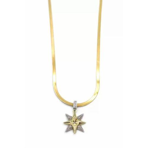 Kuzey Yıldızı İtalyan Zincir Kolye - Altın