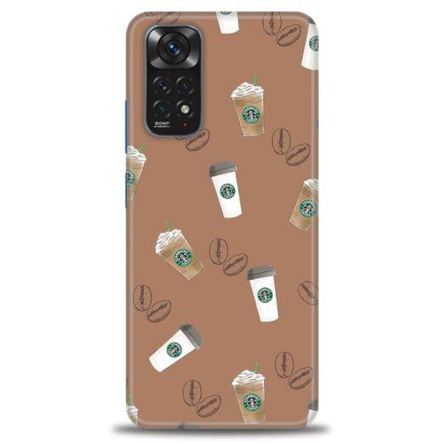 Xiaomi Redmi Note 11 Kılıf HD Baskılı Kılıf - Kahveler + Tam Ekran Koruyucu