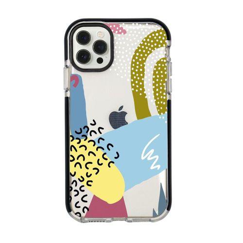 iPhone 12 Pro Colorful Patterns Candy Bumper Silikonlu Telefon Kılıfı