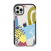 iPhone 12 Pro Colorful Patterns Candy Bumper Silikonlu Telefon Kılıfı