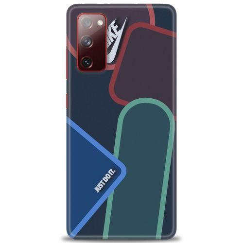 Samsung Galaxy S20 FE Kılıf HD Baskılı Kılıf - Just Do It + Tam Ekran Koruyucu