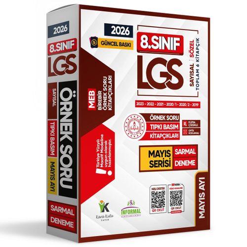 2026 8 Sınıf LGS Mayıs Ayı MEB Örnek Soru Tıpkı Basım 6lı Sarmal Deneme Paketi Dijital Çözümlü