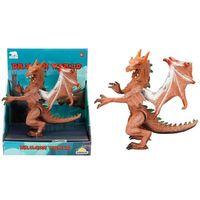 Standlı Ejderha Figürü  13 cm - Kahverengi
