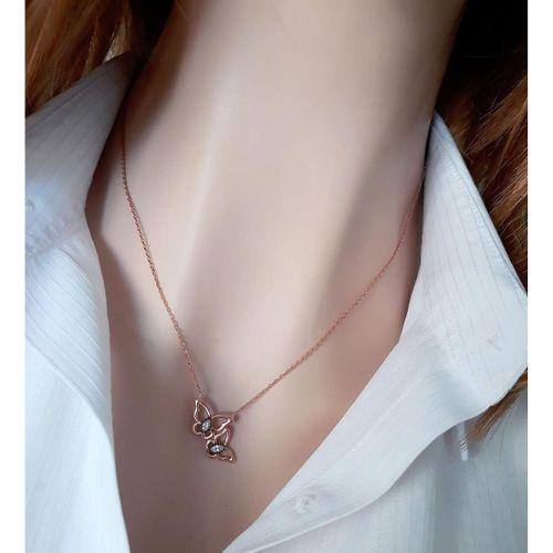 Çıtır Kelebekler Kolye _rose