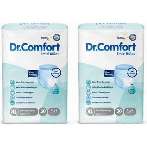 Dr.Comfort Yetişkin Emici Külot Ekstra Large 30'Lu 2 Paket 60 Adet