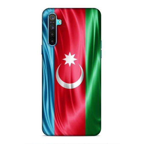 Realme 6i Uyumlu Kılıf Azarbaijan (36) Glitter Kılıf Tam Bayrak