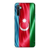 Realme 6i Uyumlu Kılıf Azarbaijan (36) Glitter Kılıf Tam Bayrak