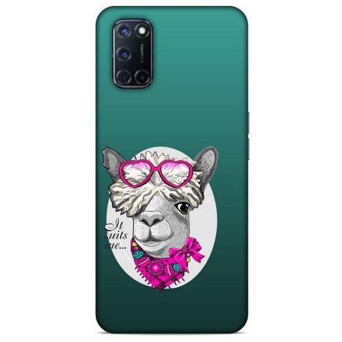 Animax Pembe Fularlı Lama Oppo A52 Kılıf Desenli Silikon