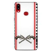 Lopard Samsung Galaxy A10s Uyumlu Kılıf Tattoo's (28) Arka Kapak Tabanca Sövmesi
