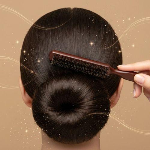 Ahşap Saplı Topuz Tarağı