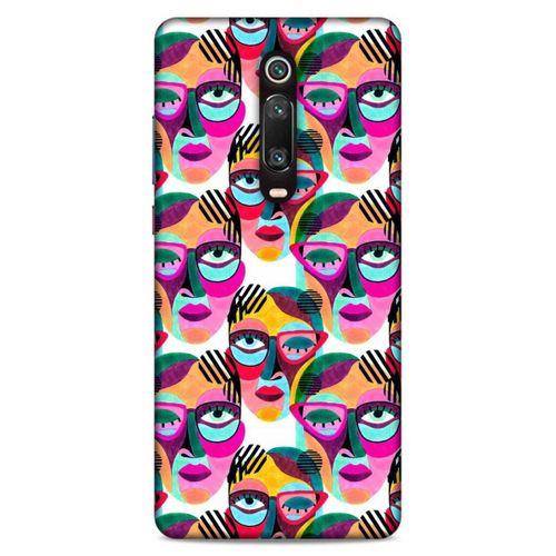 Lopard Xiaomi Redmi K20 Uyumlu Kılıf Sürreal Yüzler ♀ (4) Koruma Kılıfı Desenli