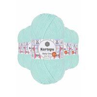 5 Adet Baby One Tüylenmeyen El Örgü İpi Yünü Açık Yeşil K507