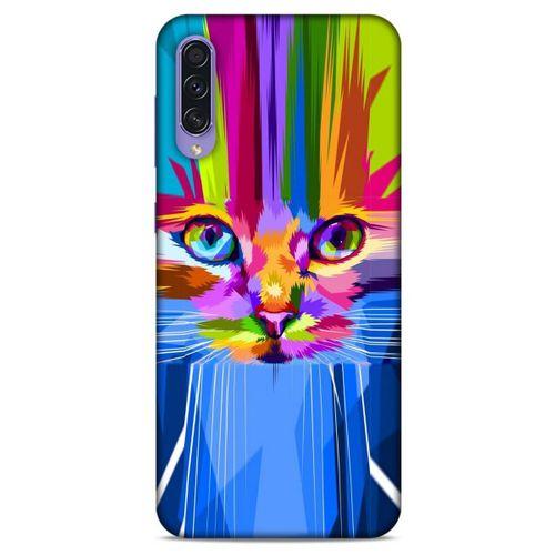 Lopard Samsung Galaxy A50s Uyumlu Kılıf Kediler (17) Tasarım Kılıf Rainbow
