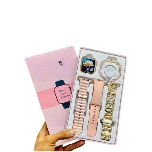 Yeni Nesil Kadın Akıllı Saat Rose Gold Android Ve İos Uyumlu