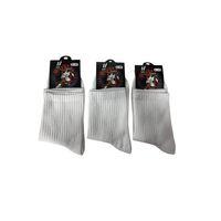 Yalıncak Uzun Konç Kolej Çorap  Beyaz Desensiz 6 Adet