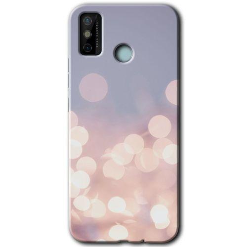 Tecno Spark 6 Go Kılıf HD Desen Baskılı Arka Kapak - Blur Lights + Kırılmaz Cam