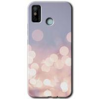 Tecno Spark 6 Go Kılıf HD Desen Baskılı Arka Kapak - Blur Lights + Kırılmaz Cam