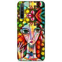 Lopard Oppo Realme 6i Uyumlu Kılıf Sürreal Yüzler ♀ (3) Kapak Baskılı