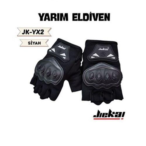 SEVGENT Eldiven Korumalı Jk Yx Parmaksız Siyah Xl