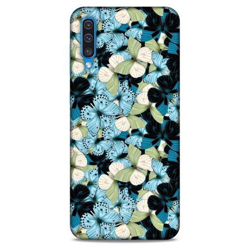 Samsung Galaxy A30s Kılıf Kelebek Etkisi (26) Tpu Silikon Kılıf Sarı Kırmızı