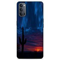 Lopard Oppo Reno 4 Uyumlu Kılıf Gece'S (12) Koruyucu Silikon Mavi