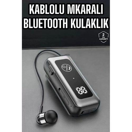 Kablolu Bluetooth Kulaklık Kulak İçi Stereo Mikrofonlu Dijital Göstergeli