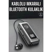 Kablolu Bluetooth Kulaklık Kulak İçi Stereo Mikrofonlu Dijital Göstergeli