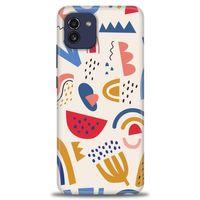 Samsung Galaxy A03 Kılıf HD Baskılı Kılıf - Çizim + Tam Ekran Koruyucu