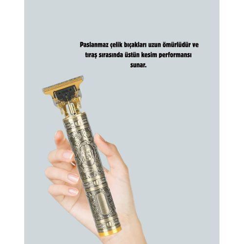 Şarjlı Titanyum Bıçaklı Saç Kesme Makinesi