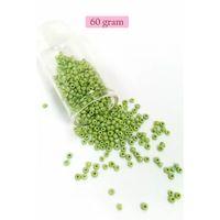 Dökme Cam Kum Boncuk (8/0) 3 mm - 60 Gram - Çimen Yeşili - BNC193