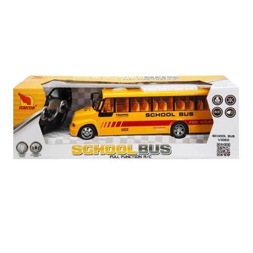 Eğitici Oyuncak 01989 Uzaktan Kumandalı Işıklı Okul Otobüsü 32,5 cm.