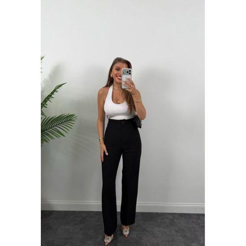 Kadın Yüksek Bel Atlas Kumaş Palazzo Pantolon