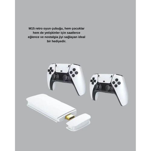 2 Kablosuz Kollu Hdmı Uyumlu M15 Oyun Konsolu