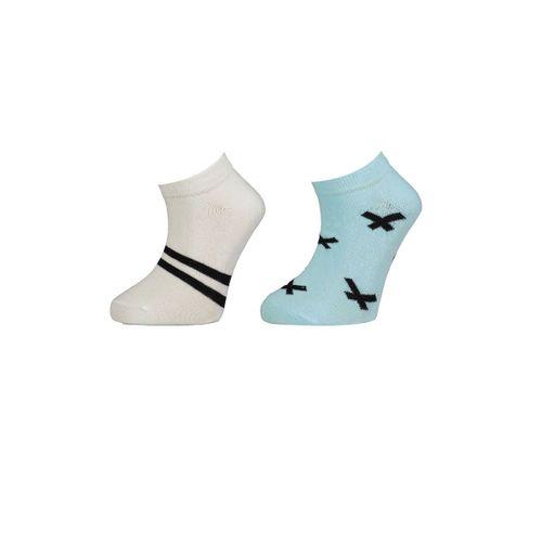 Bibaby Bibaby Biorganic Çizgili 2'Li Yaş Patik Çorap 68429 Ekru