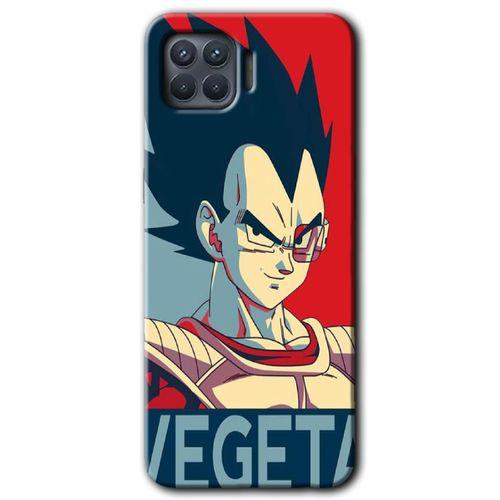 Oppo Reno 4 Lite Kılıf Baskılı Kapak - Vegeta +Tam Kaplayan Mat Seramik