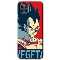 Oppo Reno 4 Lite Kılıf Baskılı Kapak - Vegeta +Tam Kaplayan Mat Seramik