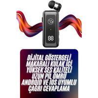 Makaralı Bluetooth Kulaklık Telefon Uyumlu Makaralı Tf Kart Girişli Güç Göstergeli